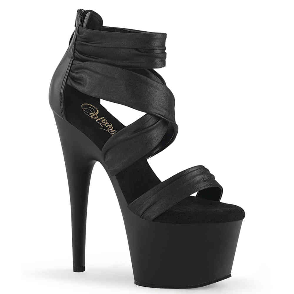 Pleaser - ADORE-720 Knöchelriemen-Sandale - Schwarz